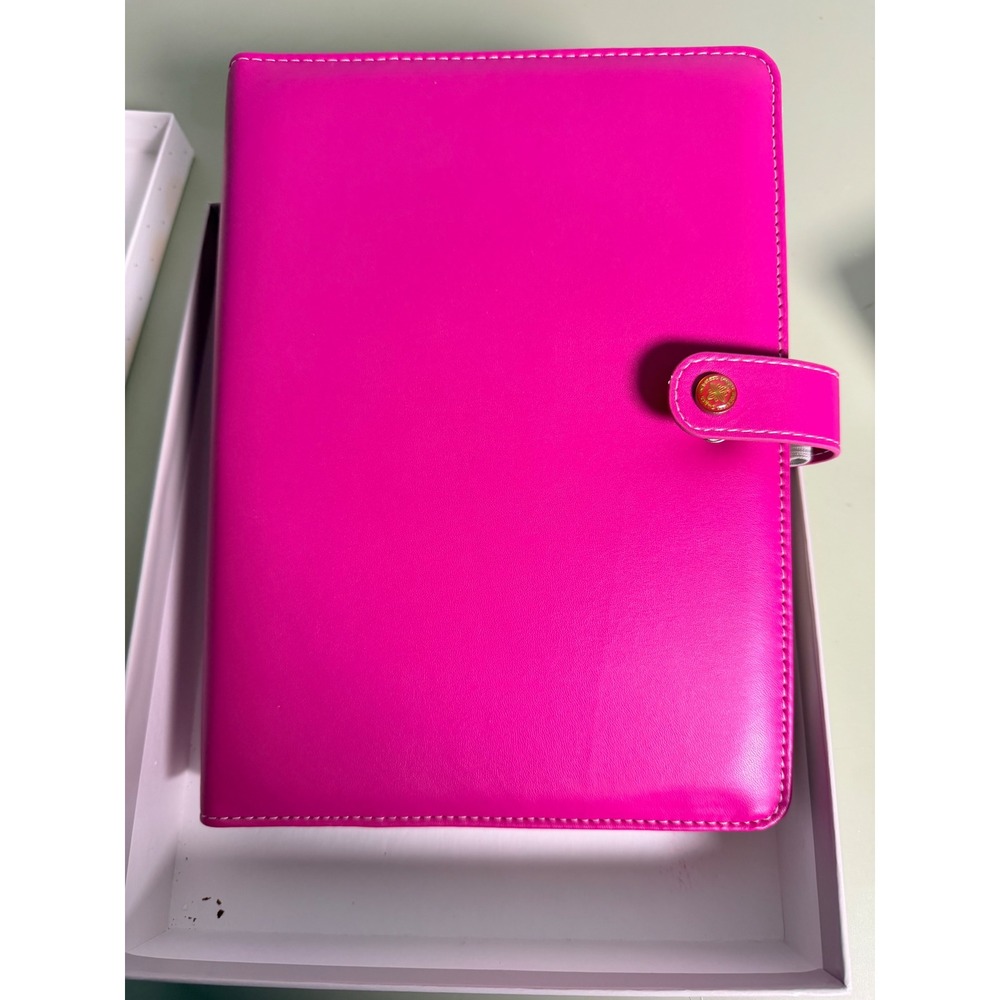 Webster's Pages Personal Planner A5 Fuchsia Pink Excellent 6-Ring Barbiecore